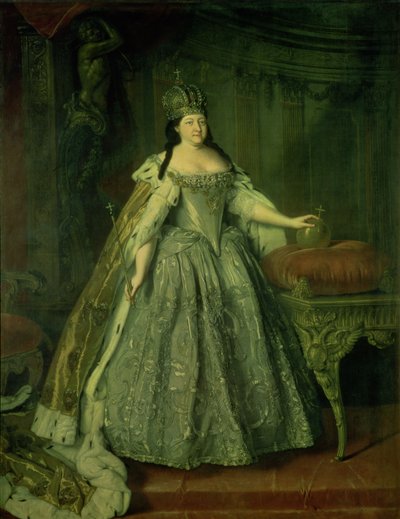 Porträt der Kaiserin Anna Ivanovna (1693-1740) 1730 von Louis Caravaque